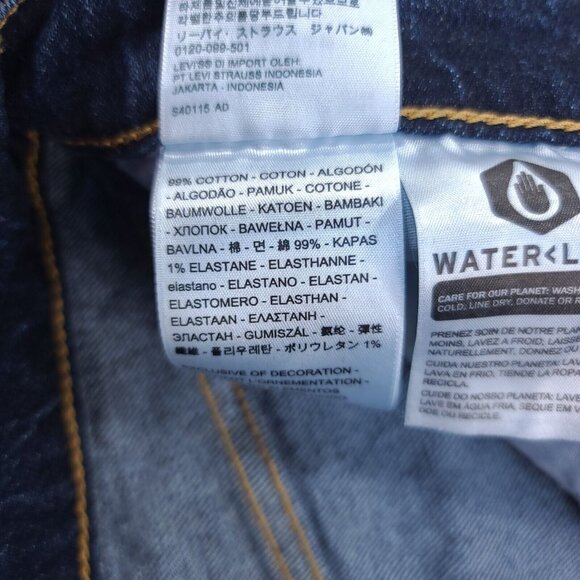 Levi's Women's Straight Leg Jeans - Dark Blue - Picture 8 of 9